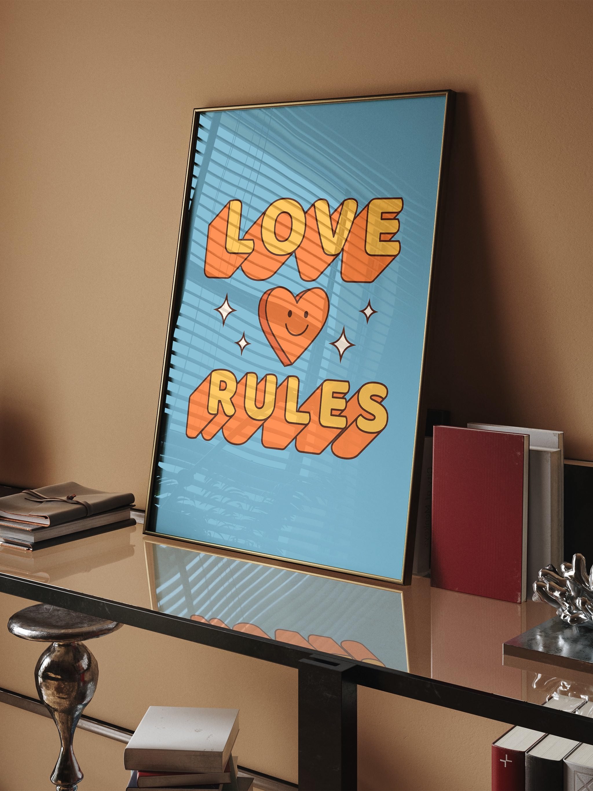 Love Rules-psoter-wall_art-decor-The Poster Square