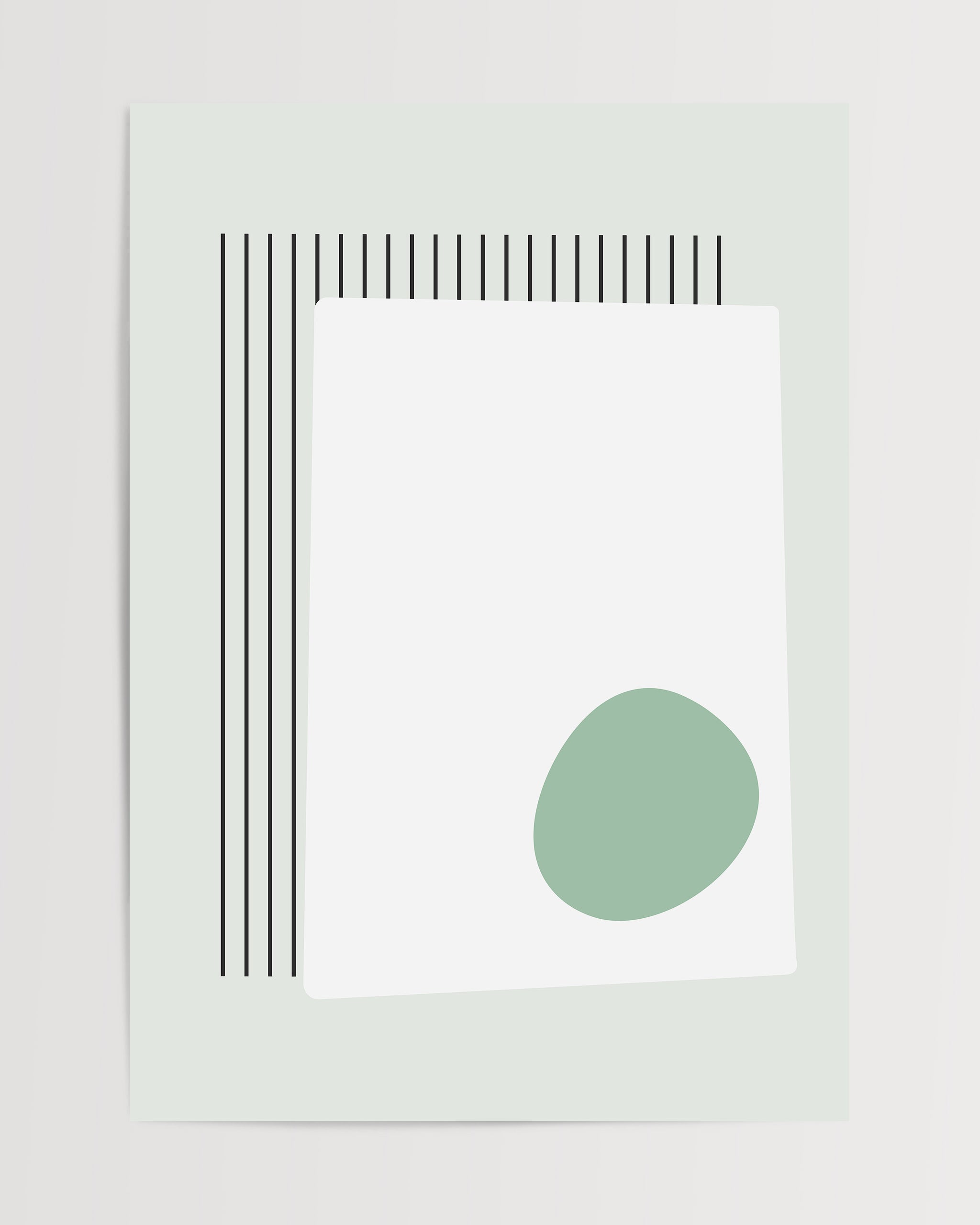 Green Minimalist Series No.4-psoter-wall_art-decor-The Poster Square