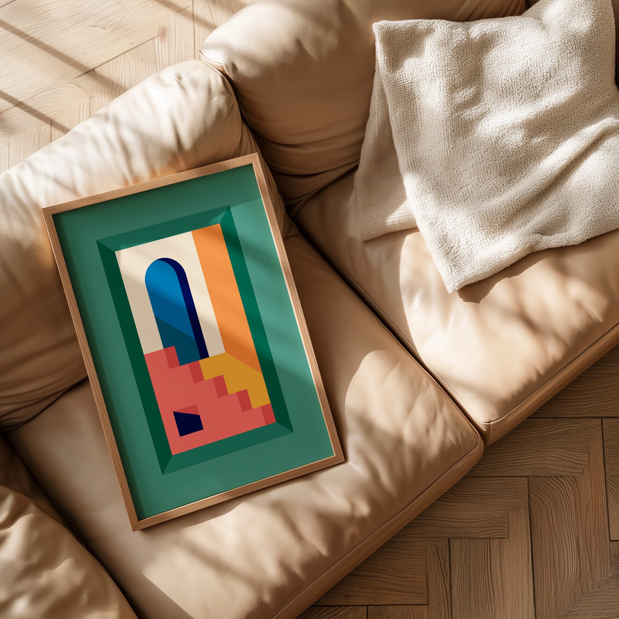 Cubist Architecture No.1-psoter-wall_art-decor-The Poster Square