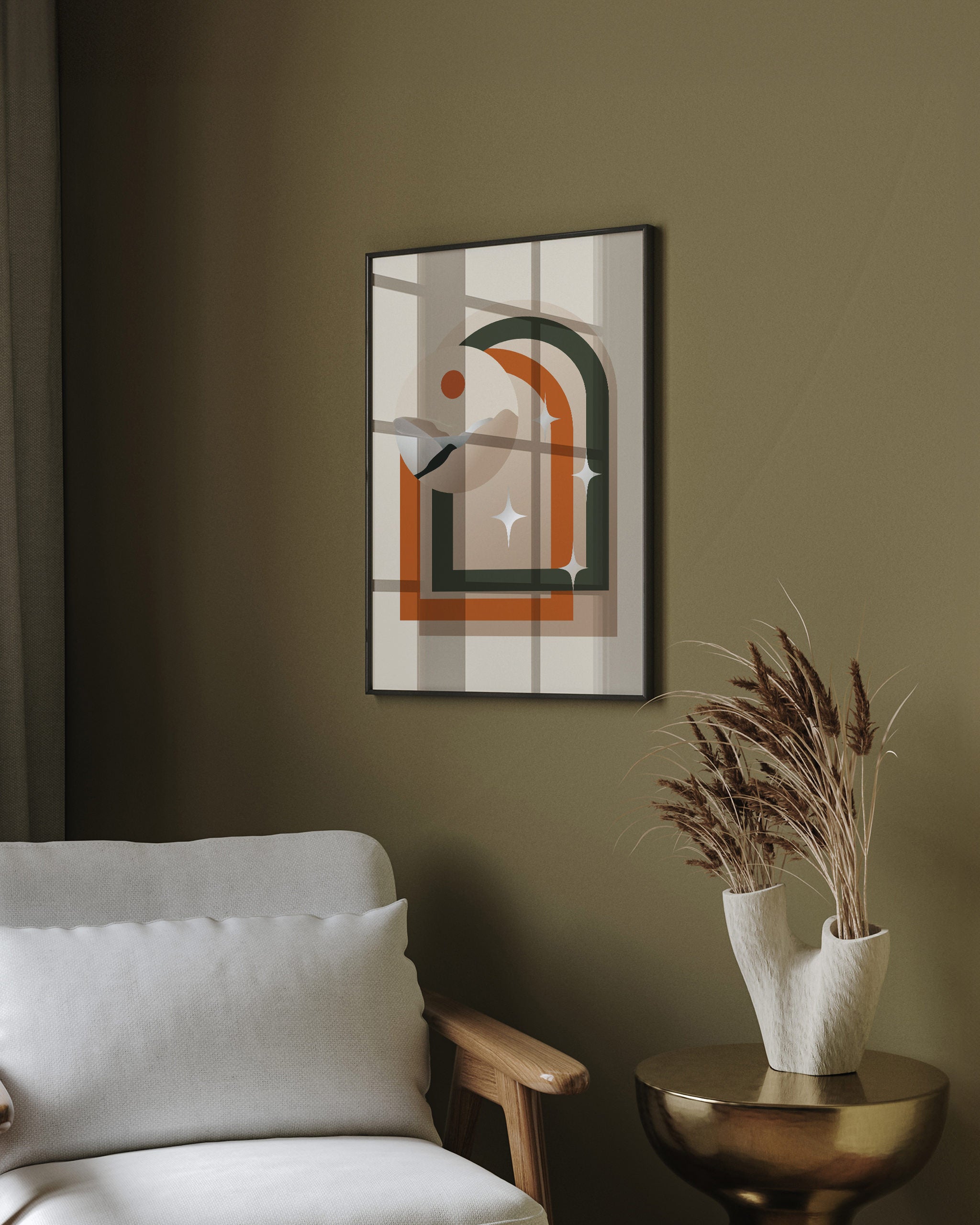 Sunset Symmetry Saga-psoter-wall_art-decor-The Poster Square