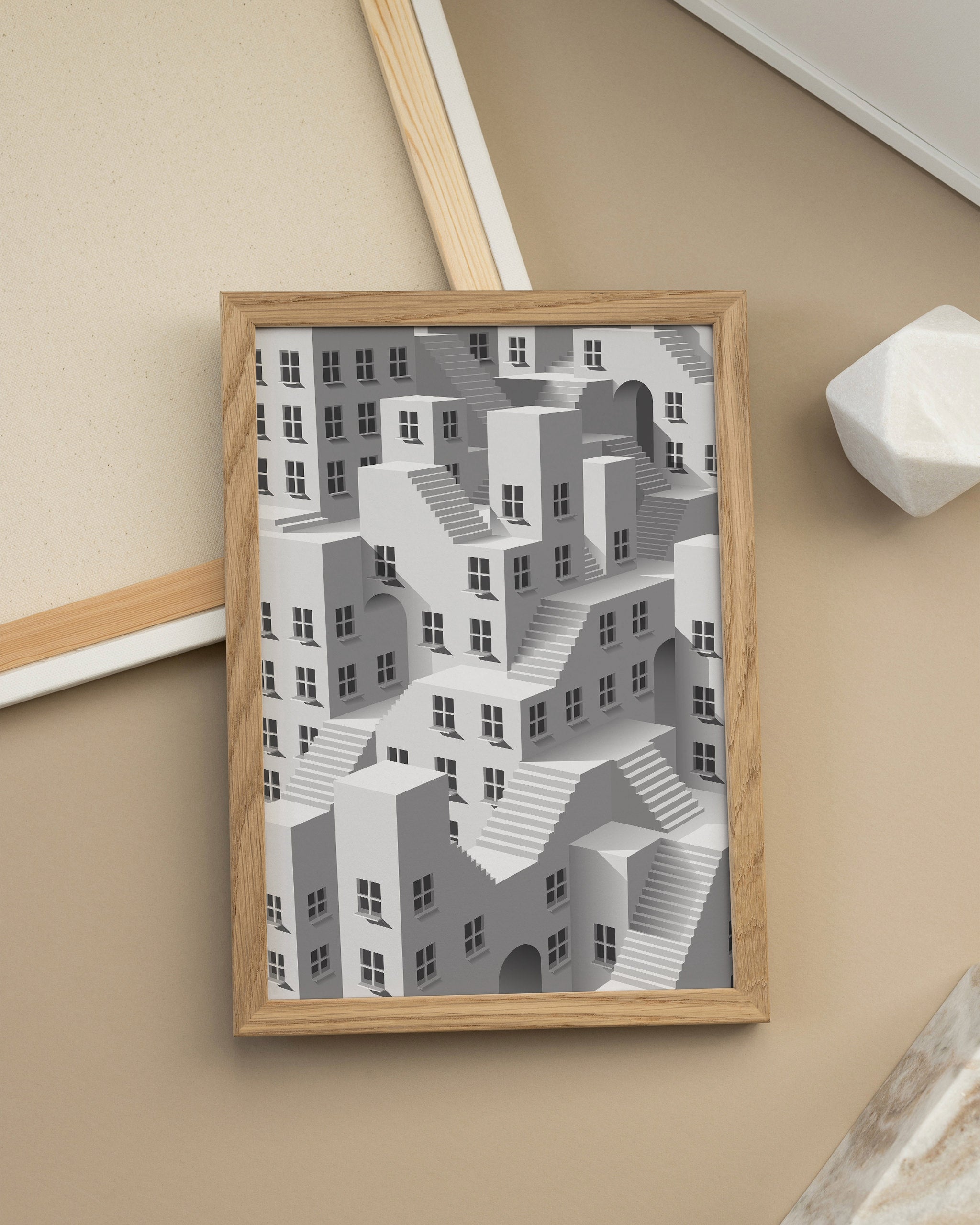 Stairway to Intrigue No.2-psoter-wall_art-decor-The Poster Square