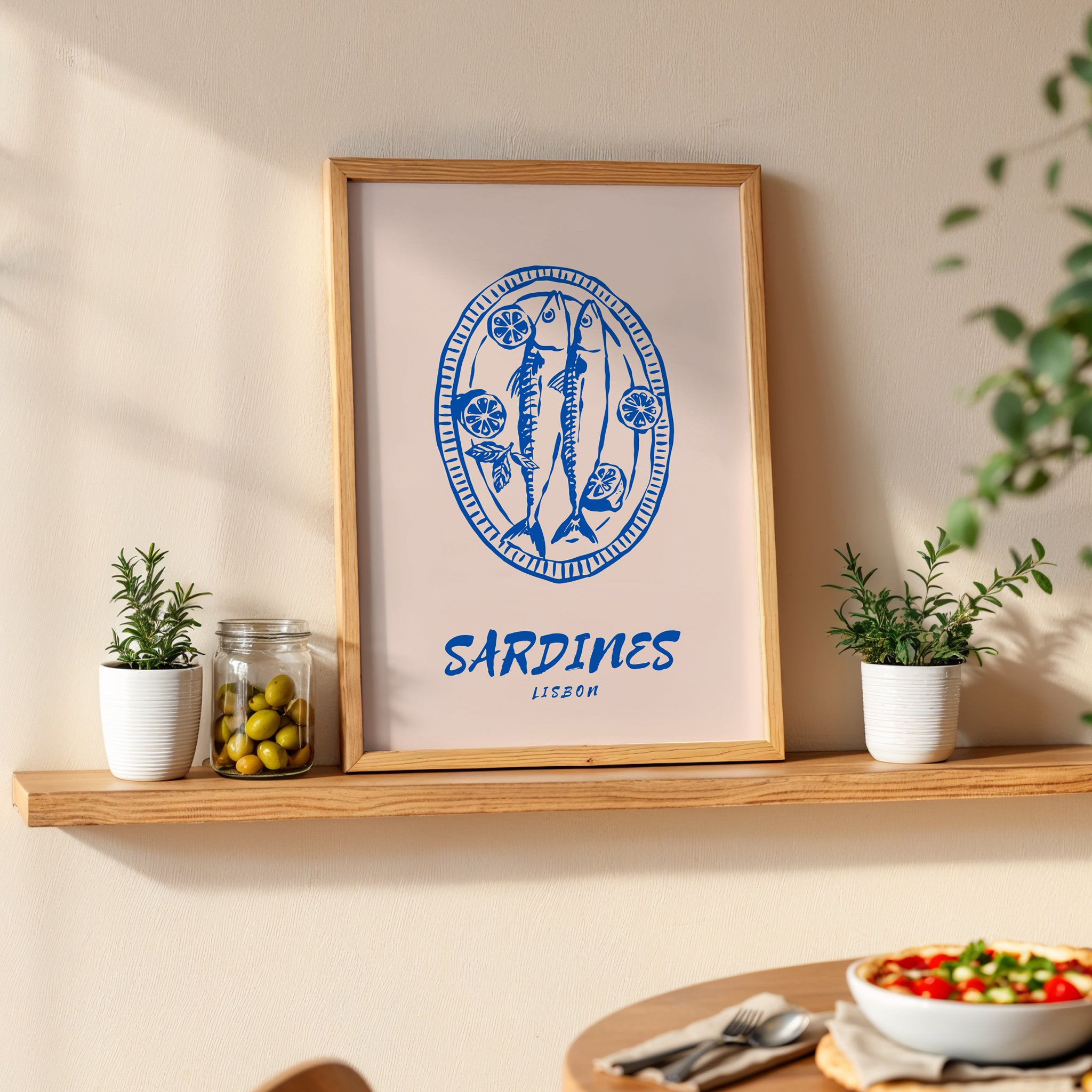 Sardiner Lissabon blå