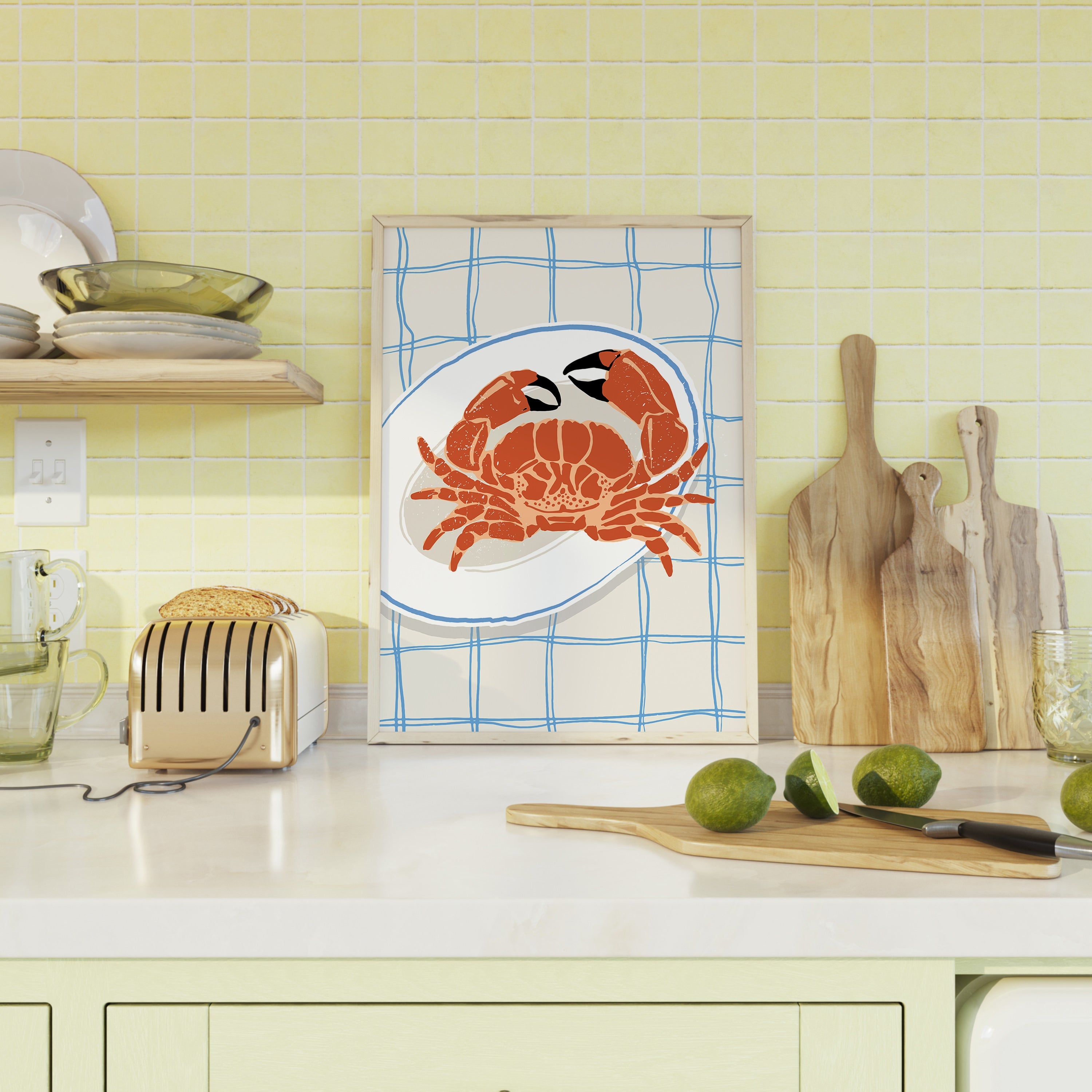 Crab - Food The Poster Square