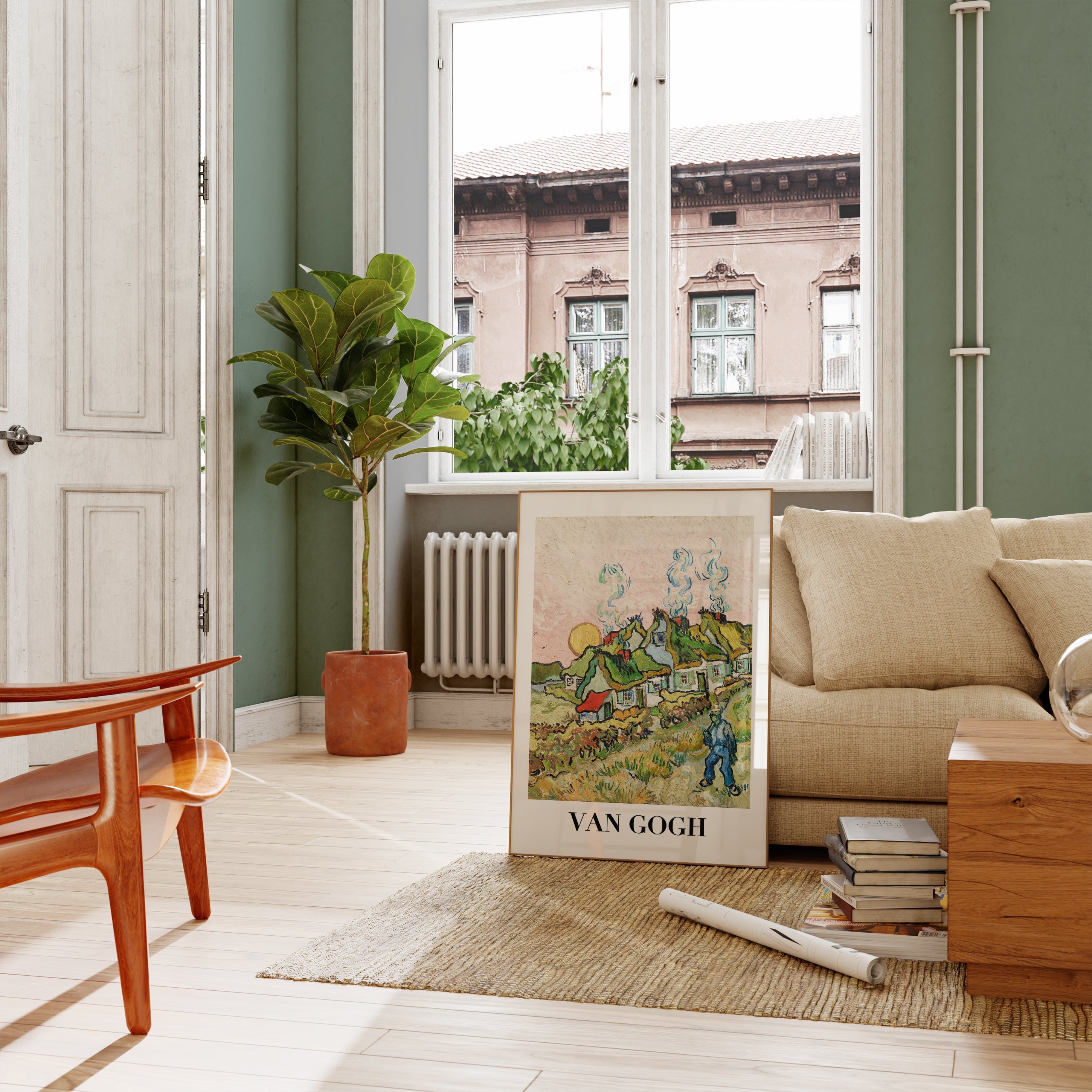 Houses and Figure (1890) The Poster Square