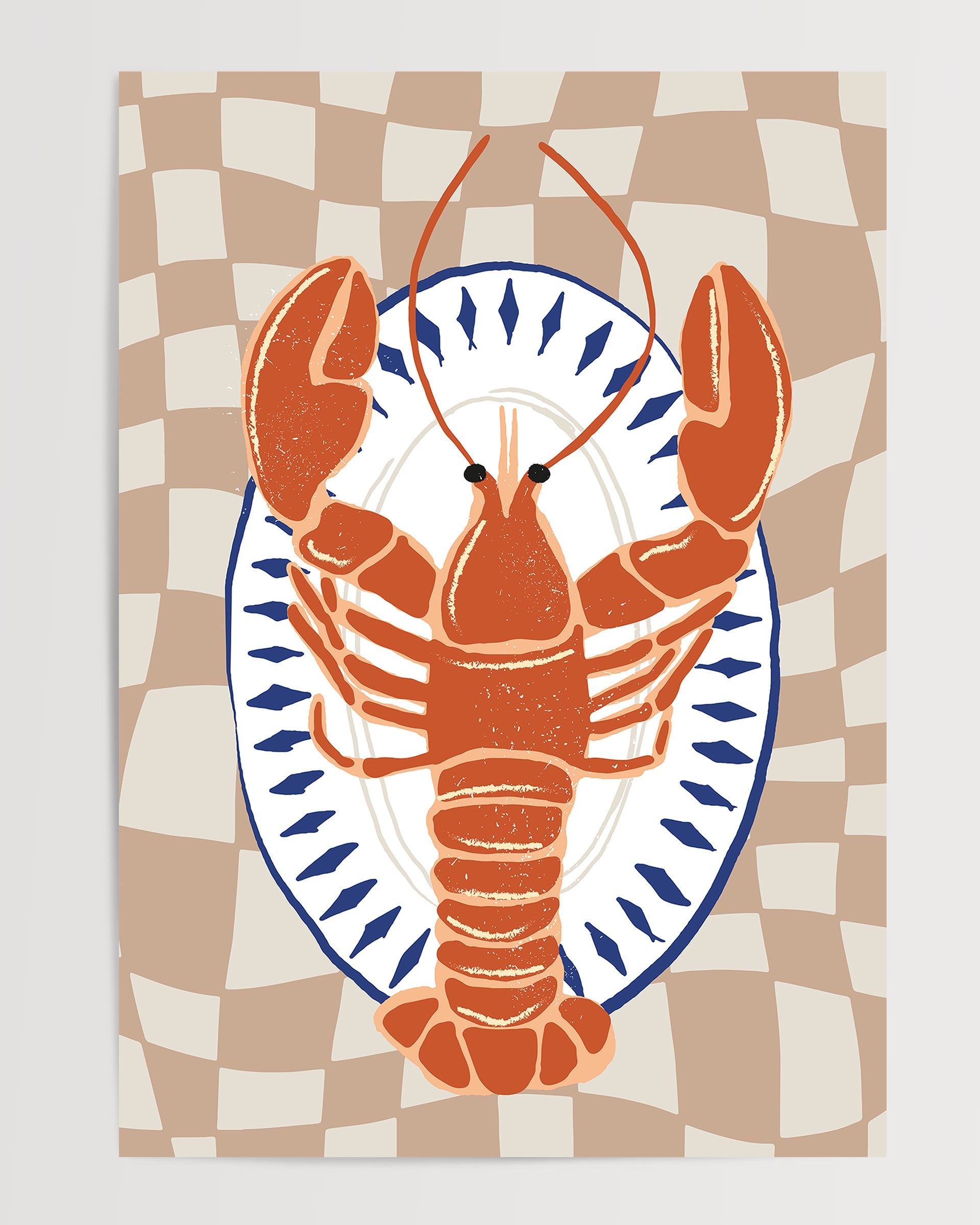 Lobster Plate - Food The Poster Square
