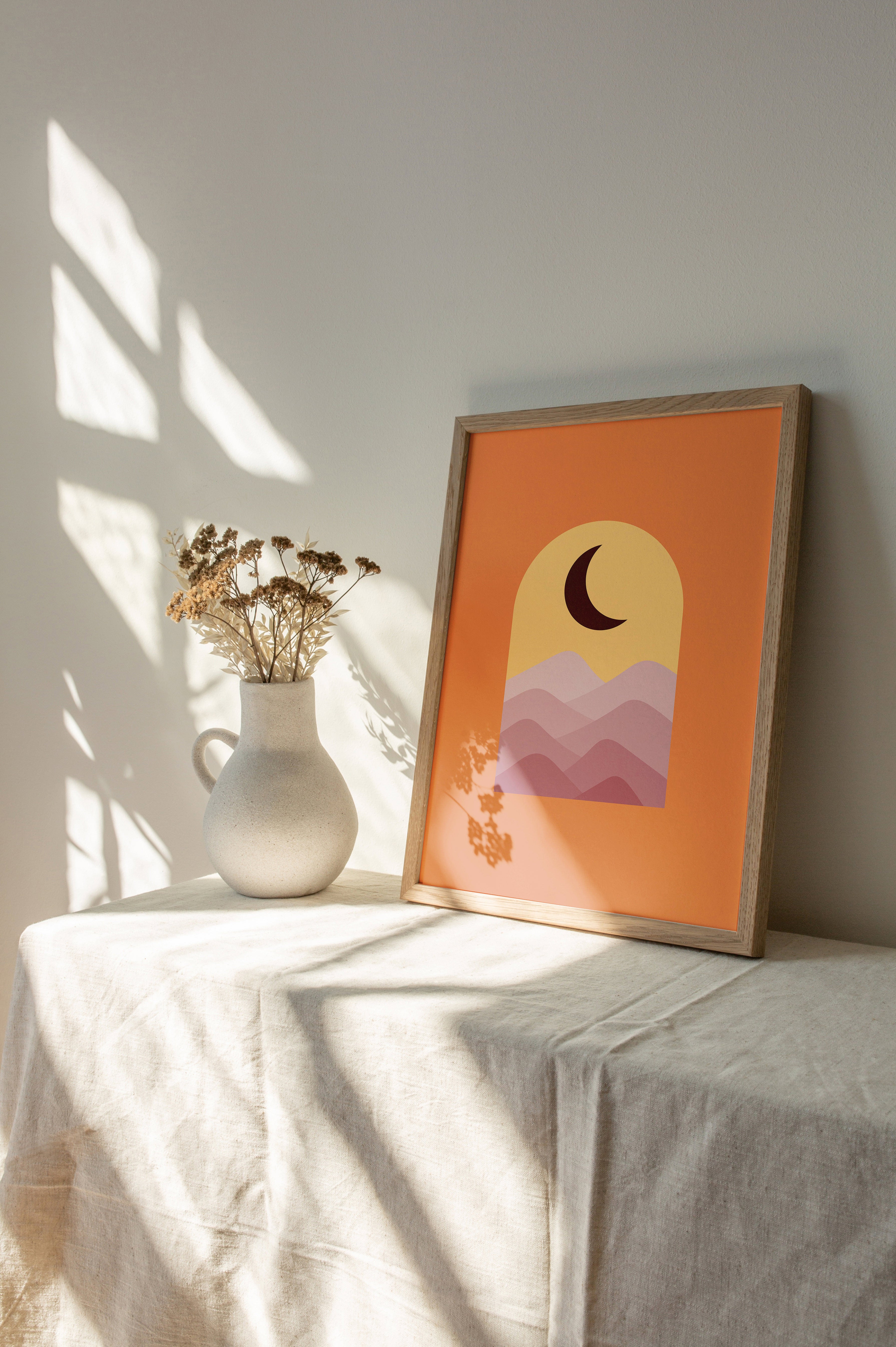 Moonlit Peaks The Poster Square