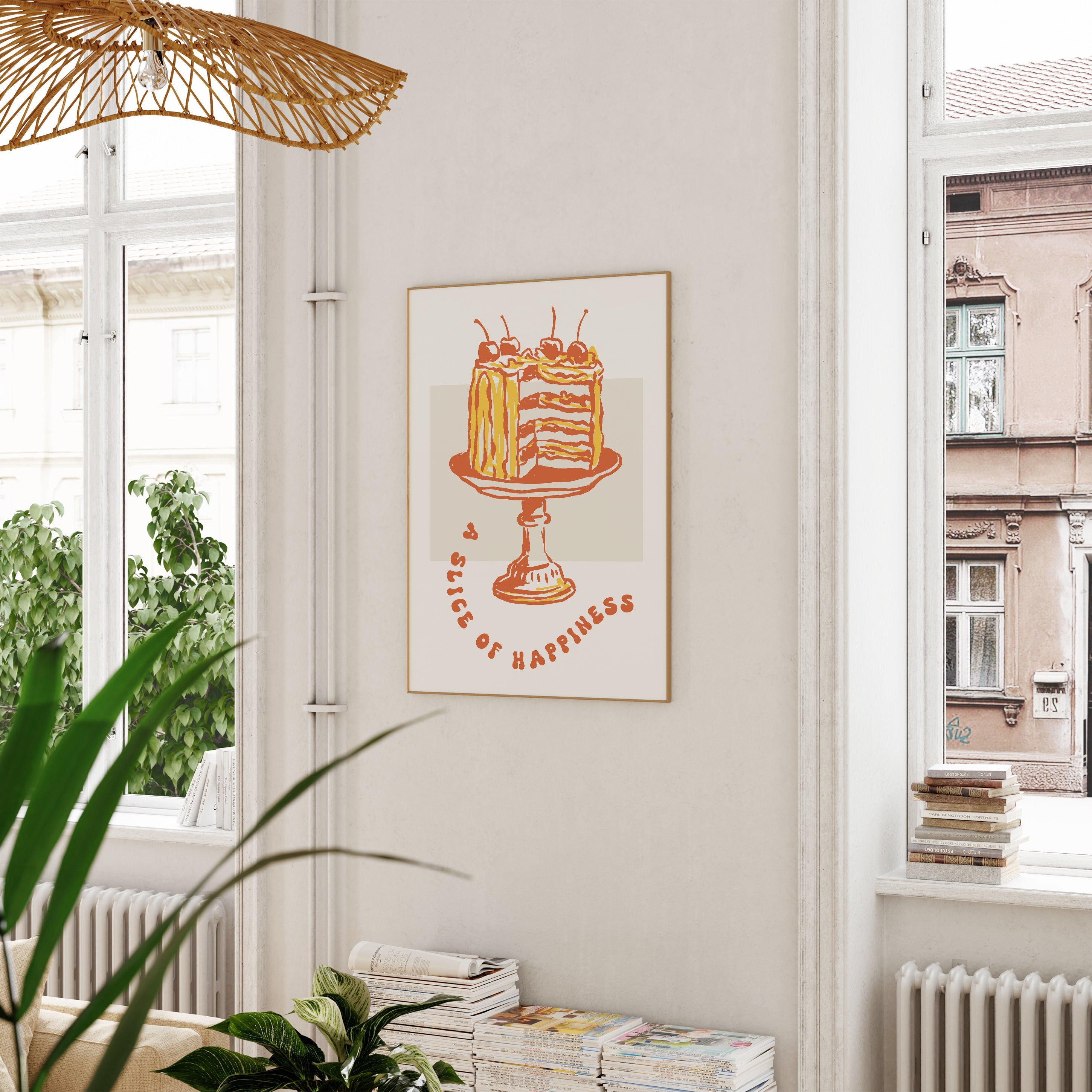 Slice of Happiness - Food The Poster Square