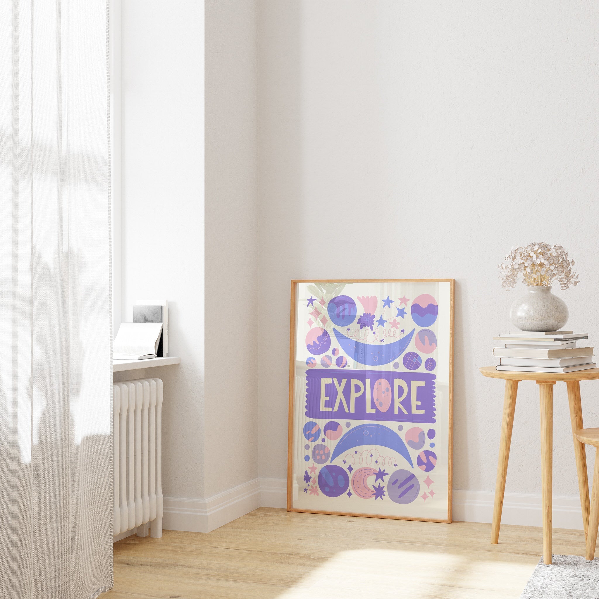 Space Illustration N3 The Poster Square