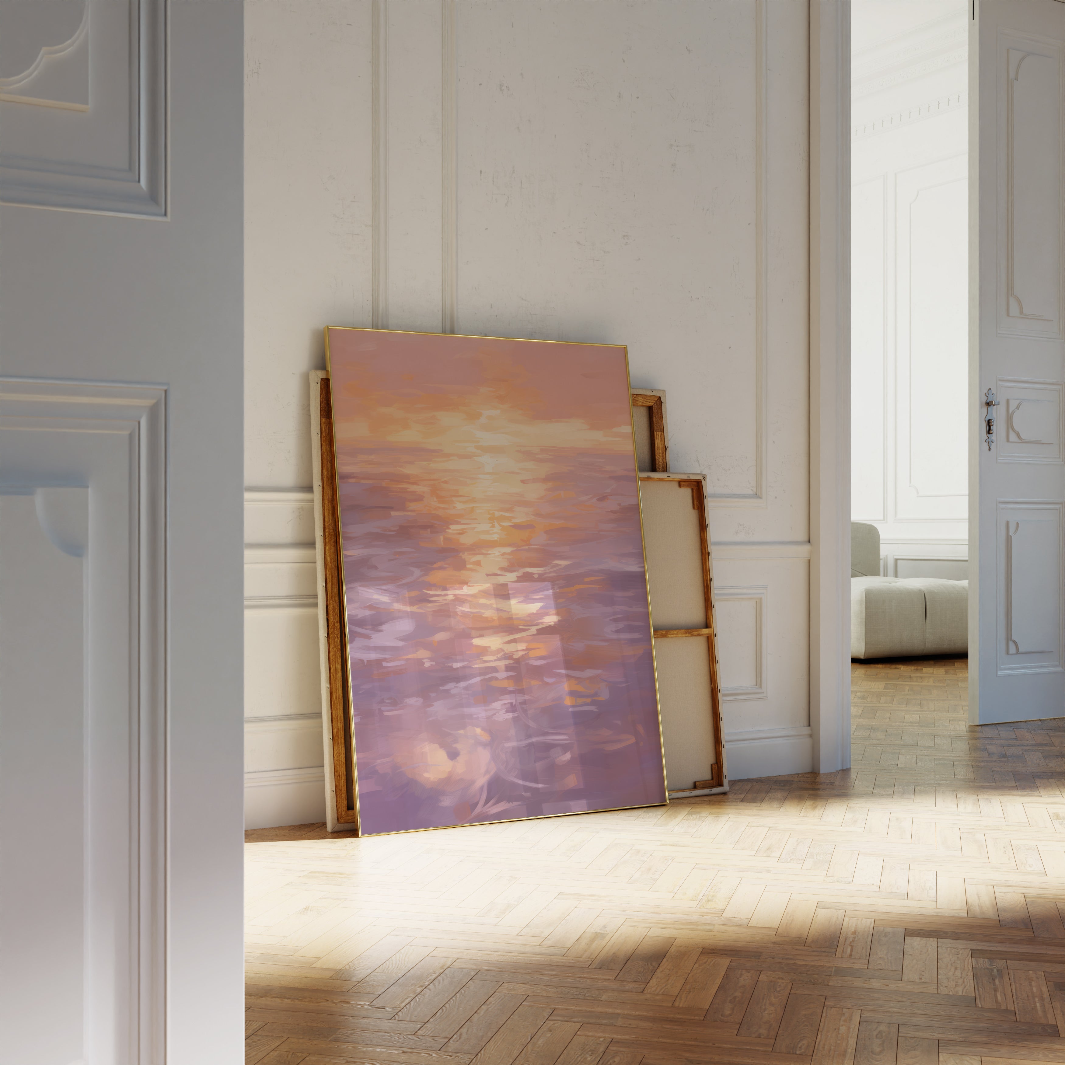 Sunset Over The Sea The Poster Square