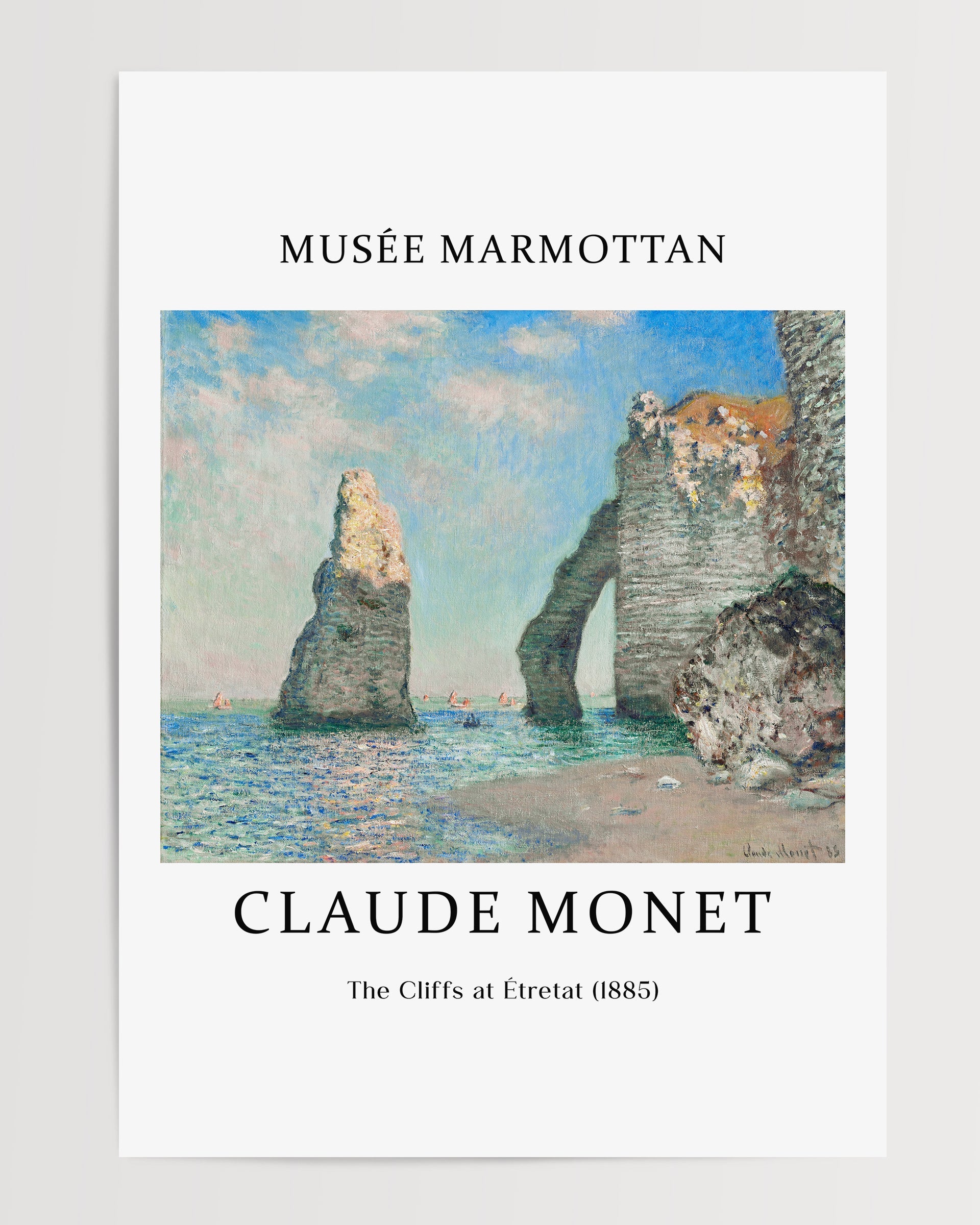 The Cliffs at Étretat (1885) The Poster Square