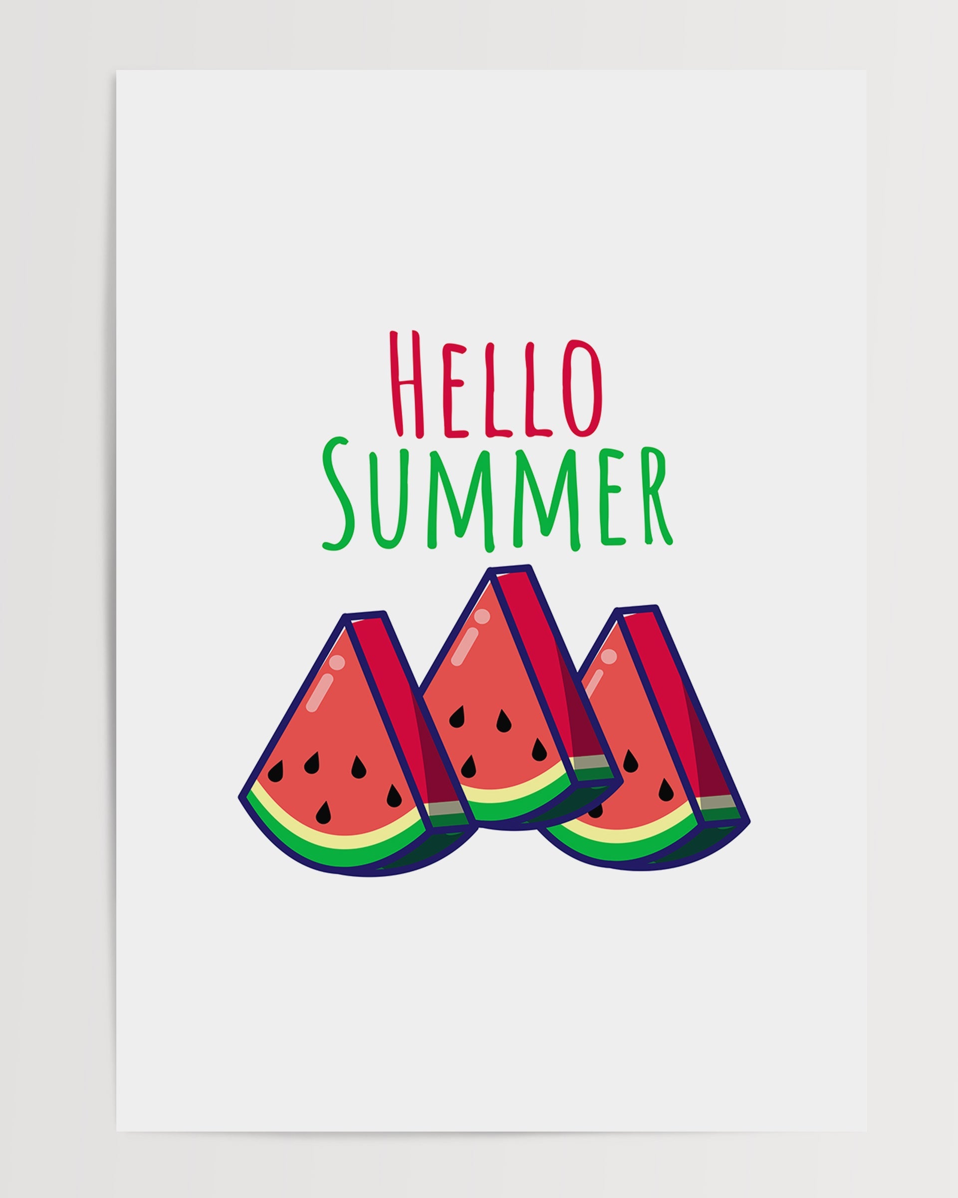 Watermelon Summer Time The Poster Square