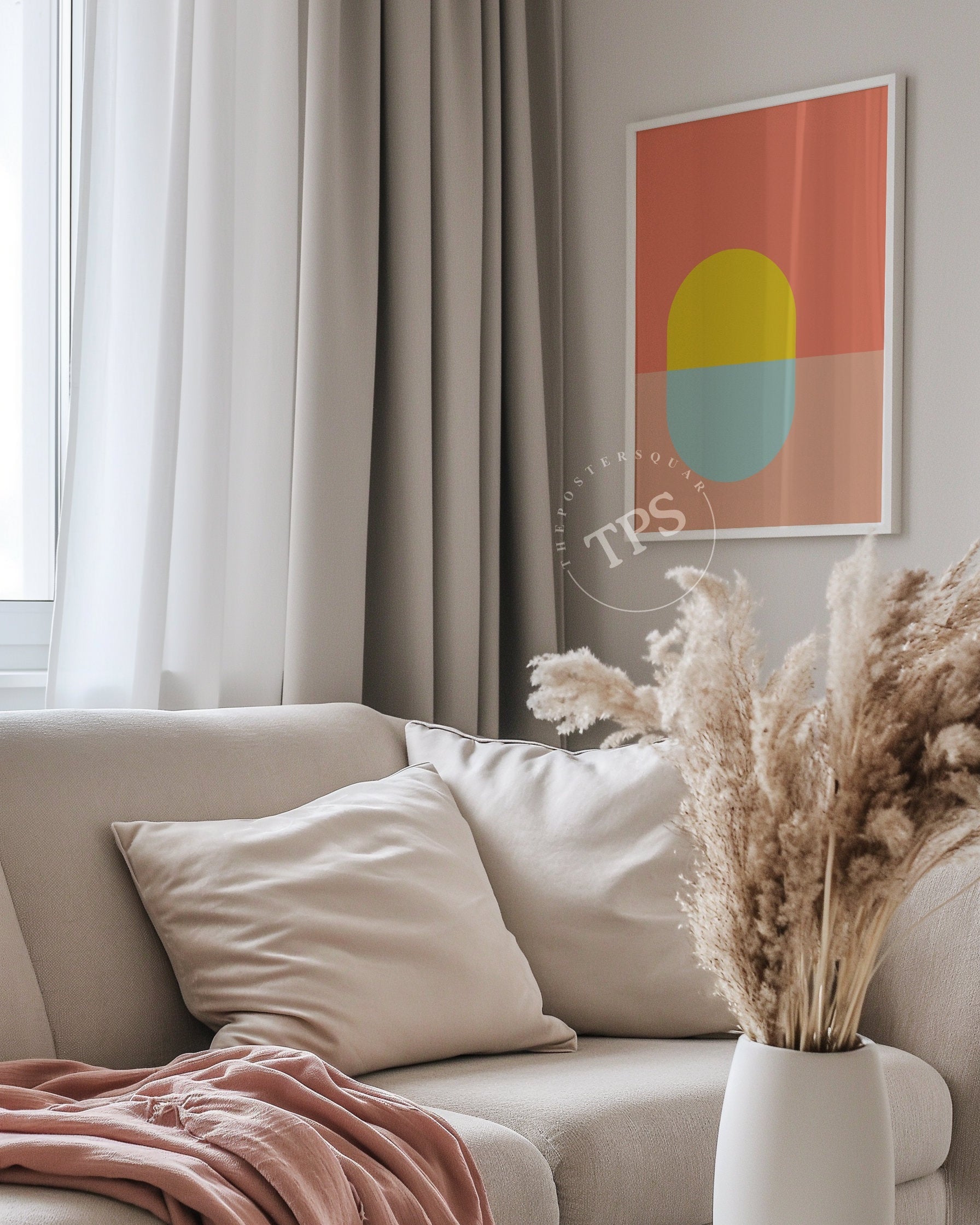 Abstract Mingle N23-psoter-wall_art-decor-The Poster Square