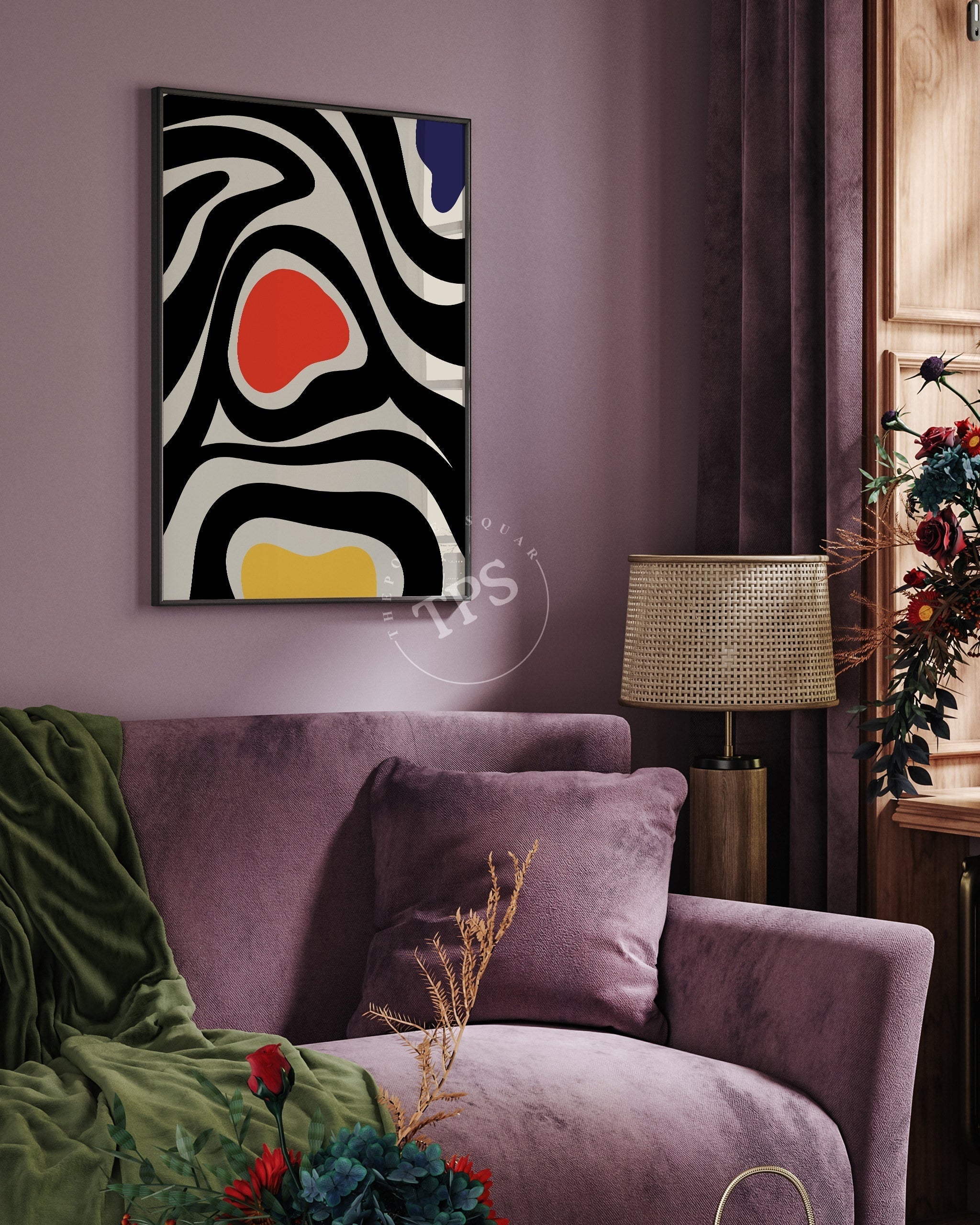 Abstract Mingle N41-psoter-wall_art-decor-The Poster Square