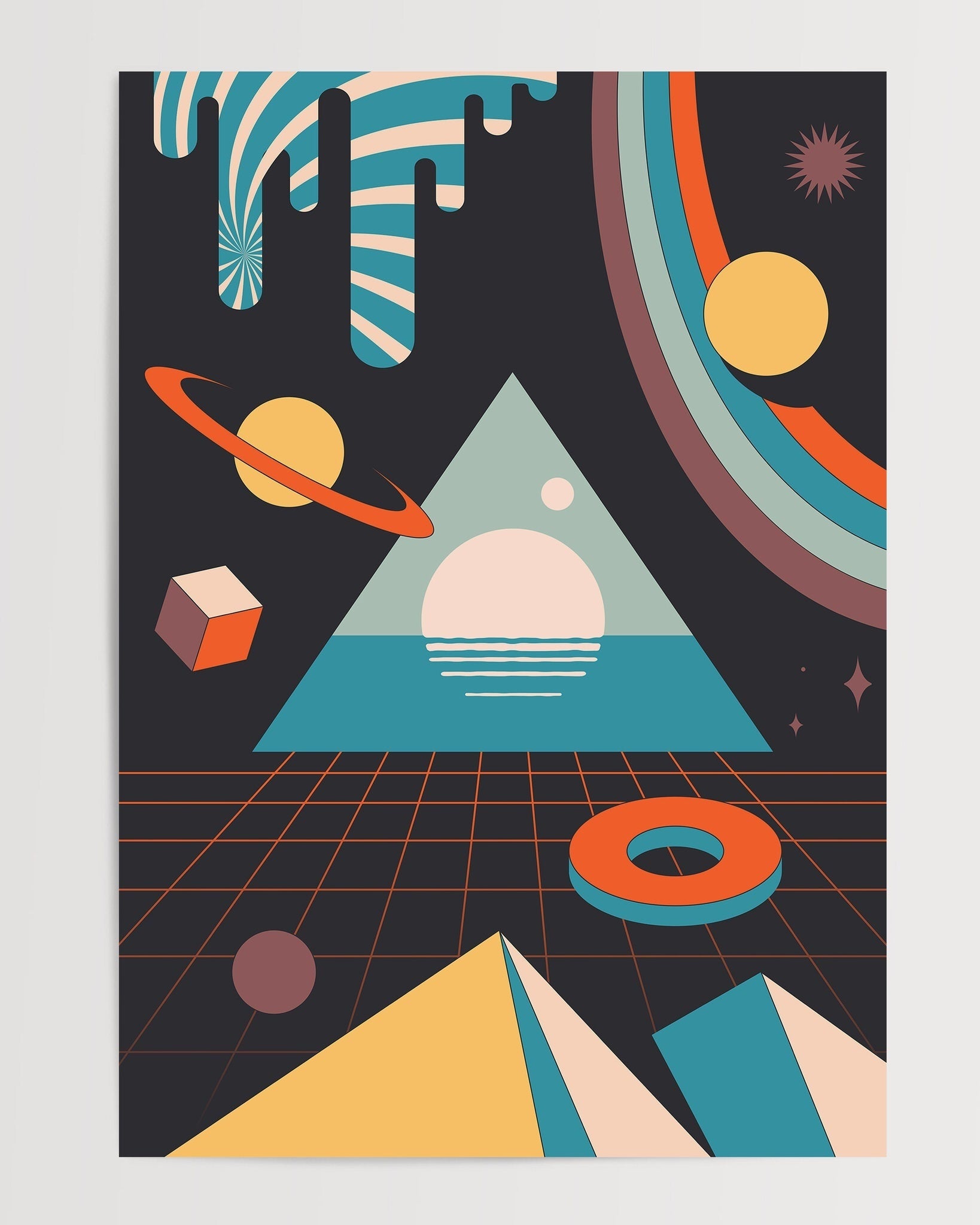 Abstract Polyverse-psoter-wall_art-decor-The Poster Square