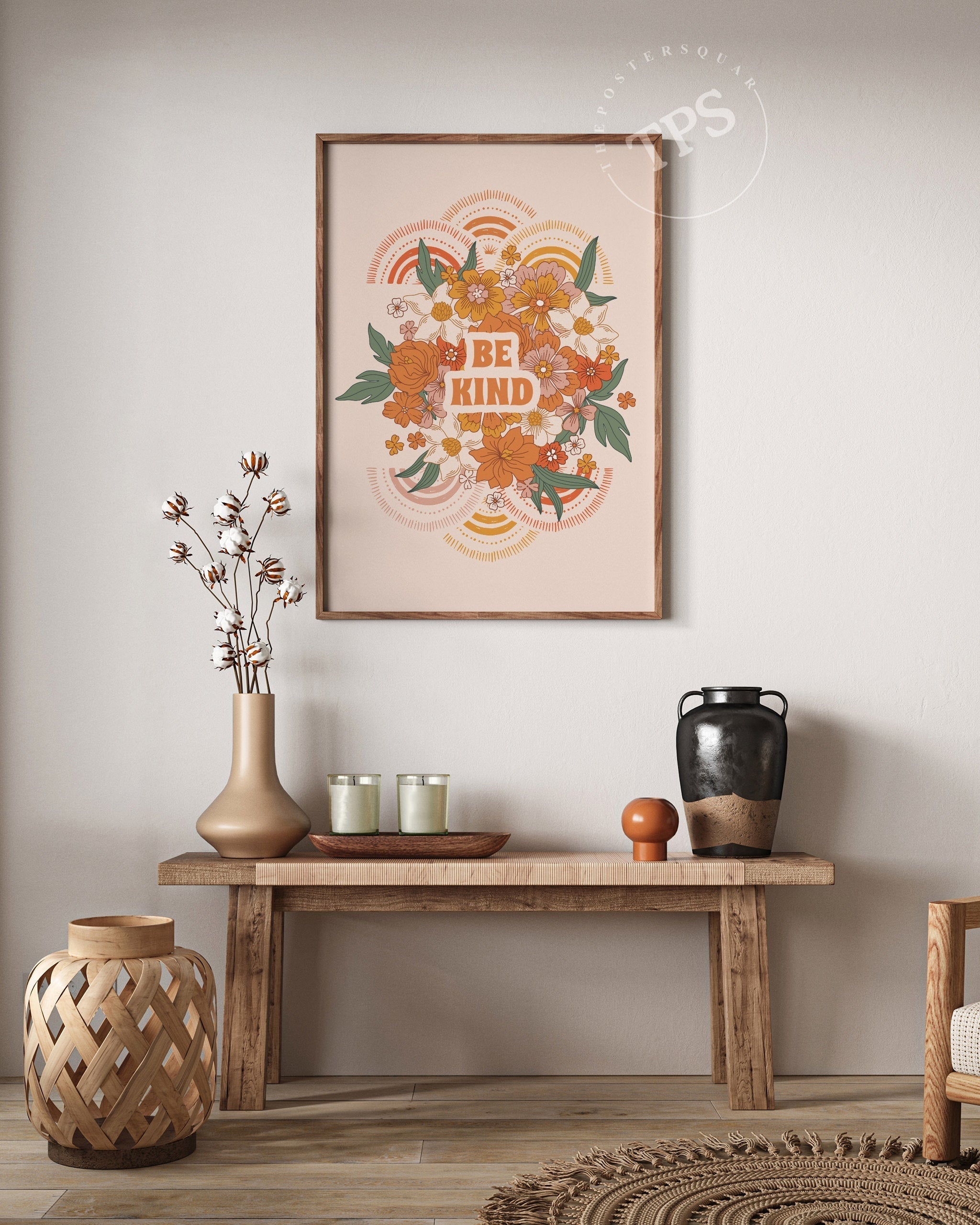 Be Kind-psoter-wall_art-decor-The Poster Square